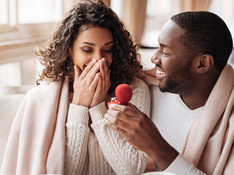 Image result for black couple engaged