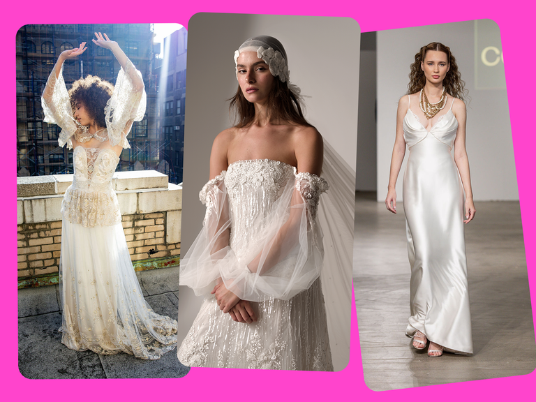 Vintage-inspired wedding gowns from Bridal Fashion Week