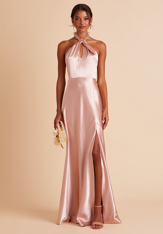 Grey and clearance gold bridesmaid dresses