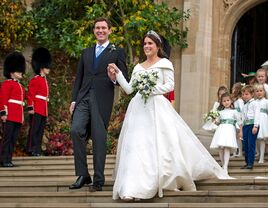 Princess Eugenie and Jack Brooksbank during their 2018 wedding.