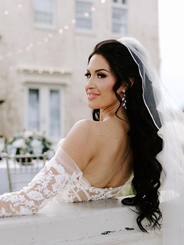 Best Wedding Hairstyles for Off-The-Shoulder Dresses