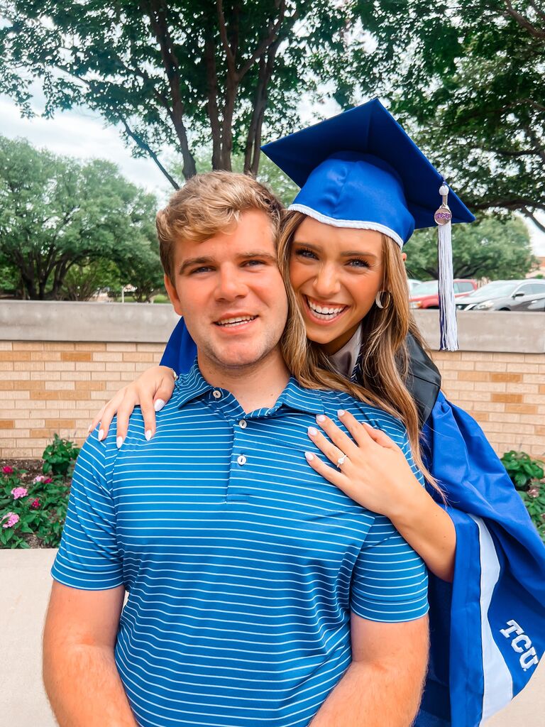 Olivia graduated college that weekend! Both had closed out their college and therefore long distance chapter with the other still by their side.