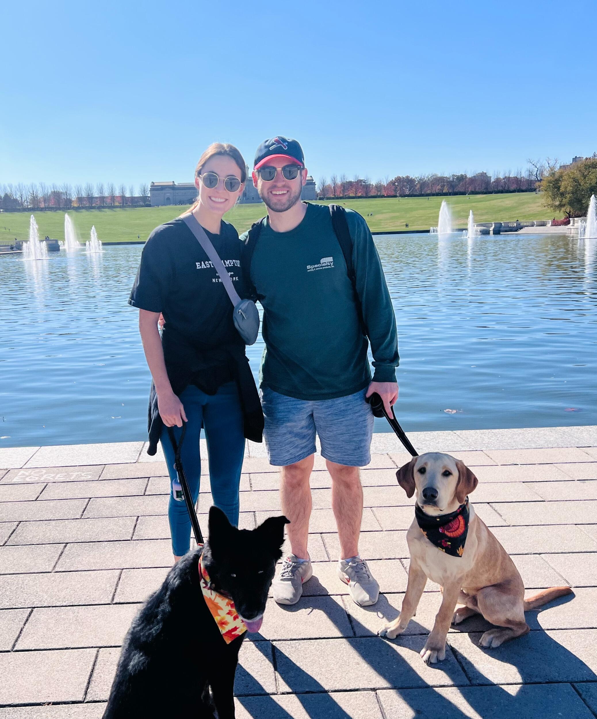 Fallon got Tilly in March of 2020 and we added a new member to our family in June of 2023 - meet Zou! We have loved spending our weekends frolicking in Forest Park.