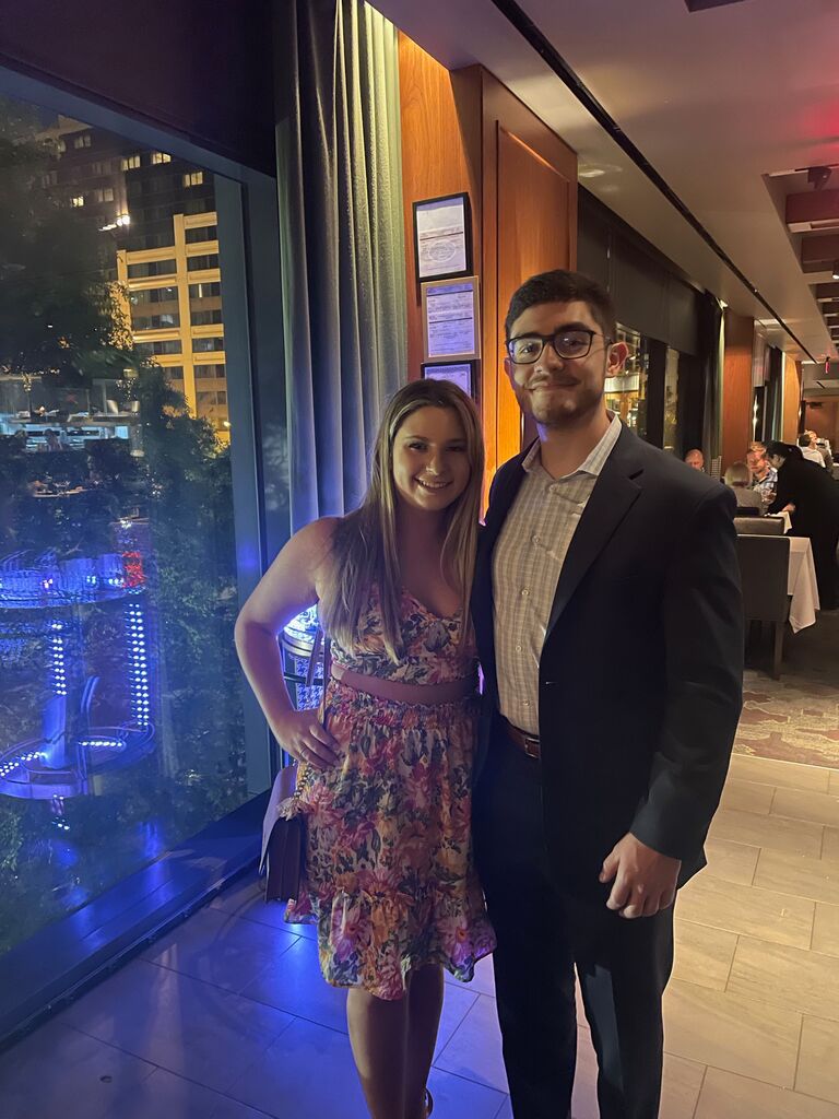 We celebrated our one year anniversary by enjoying a beautiful dinner at Del Frisco's in Washington, DC. So much had happened in our first year, and we knew it was just the beginning of the rest of our lives.