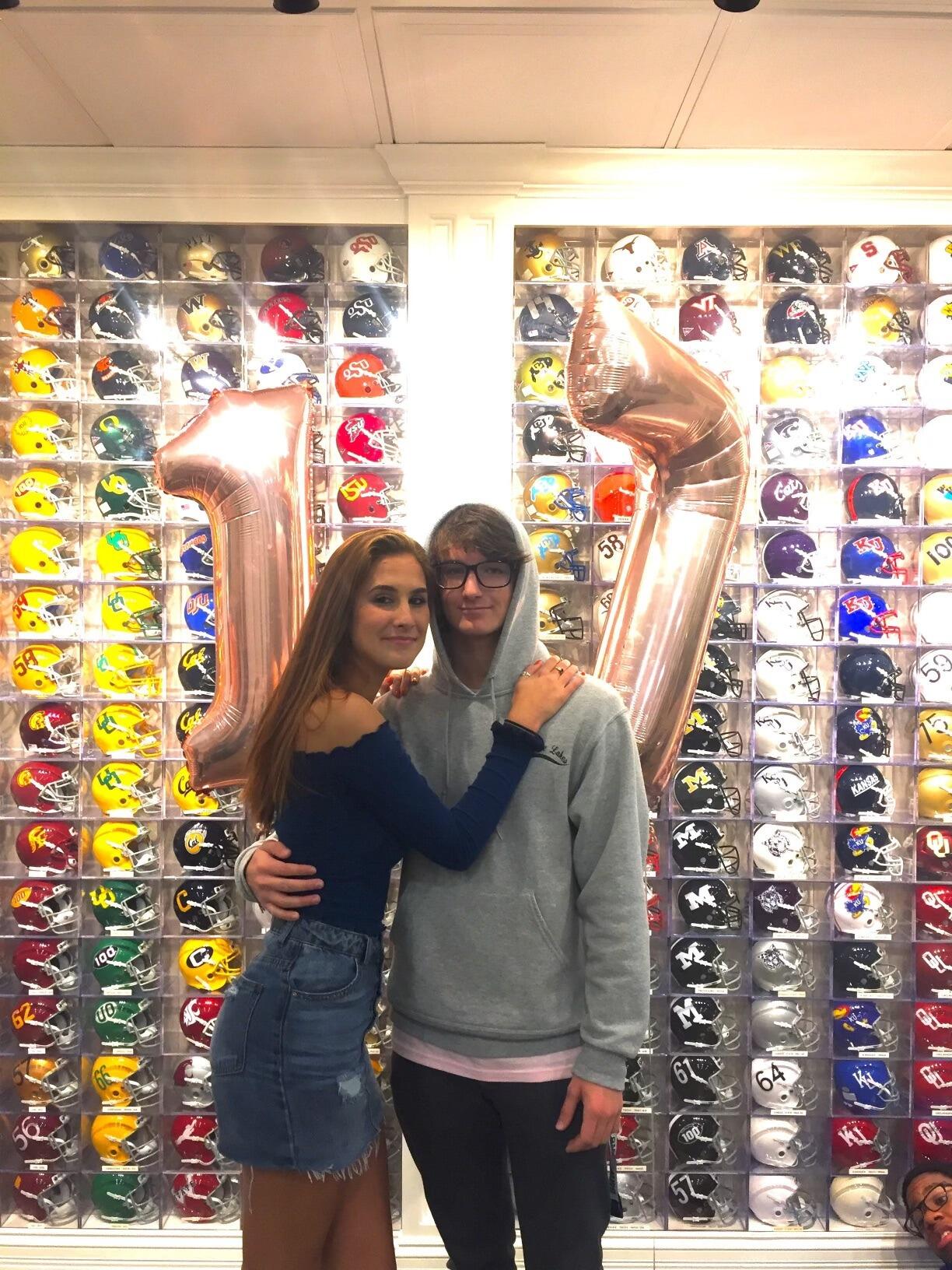 Collin asked Chloe to be his girlfriend at her 17th birthday party.