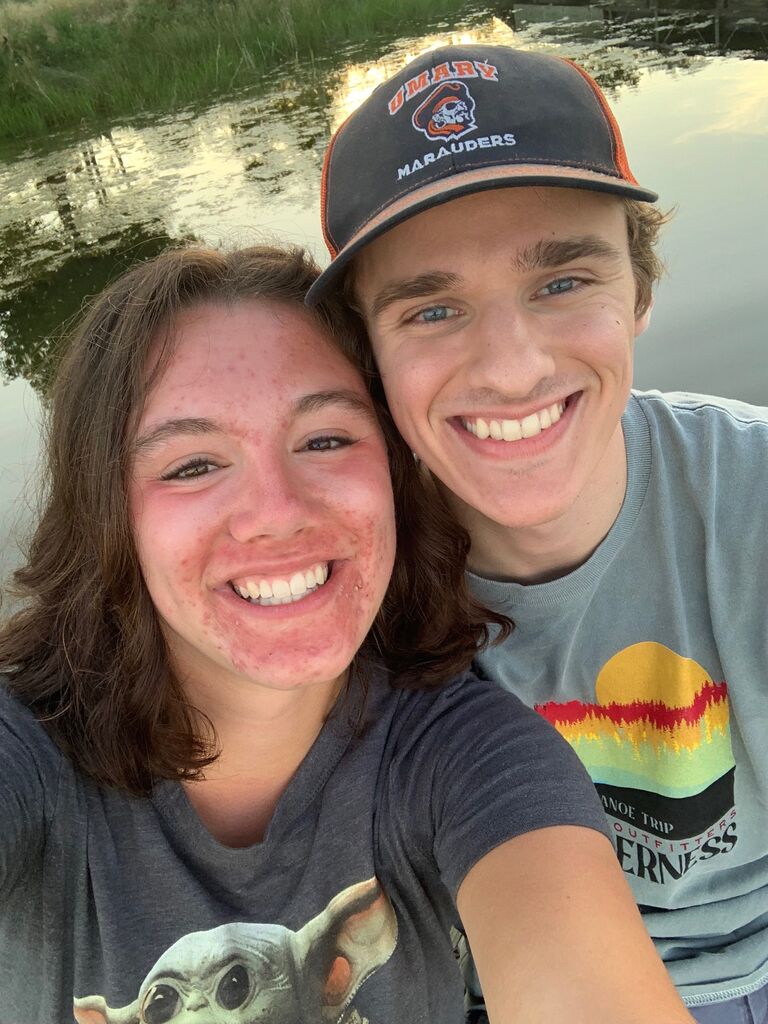 Our picnic date at McDowell Dam after Luke moved back after the summer