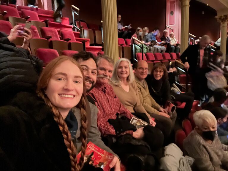 Parents meeting for the first time at the Academy of Music, Philadelphia, PA