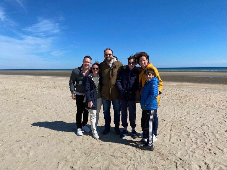 Matt's first time going to Europe and meeting Maeve's au pair family