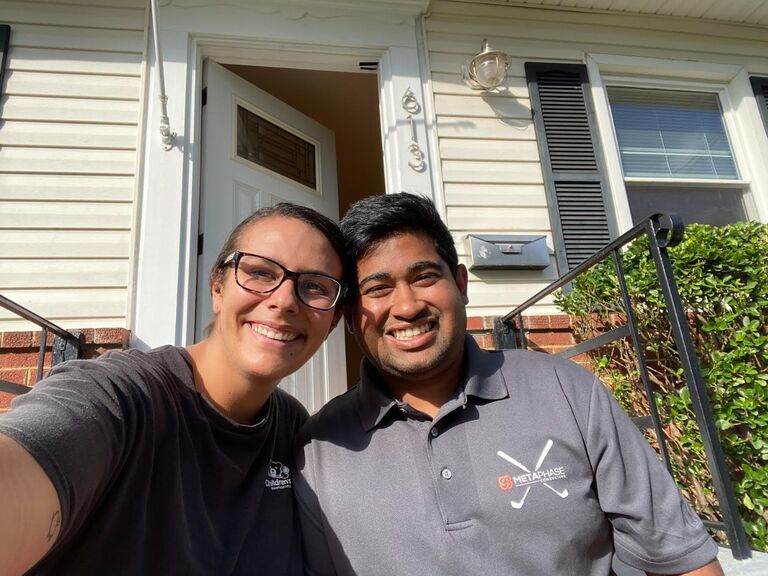 Moved into our first home together in Arlington, VA
