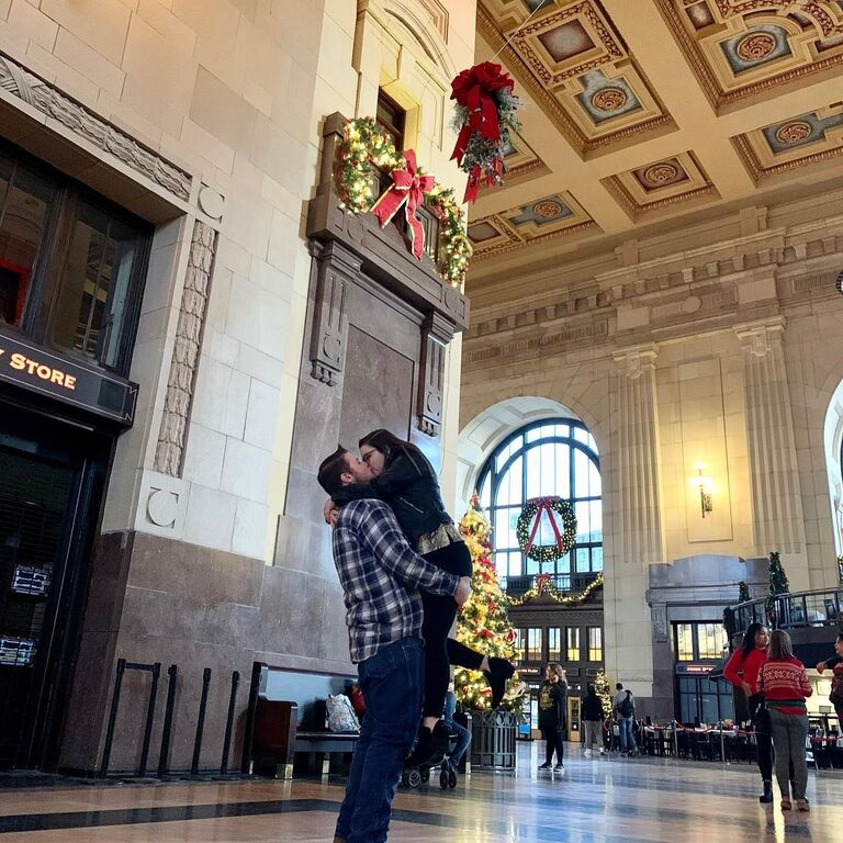Our first Christmas together.