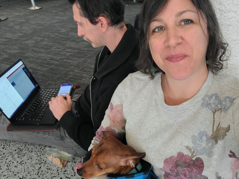 We expand our family by adopting our chiweenie, Rainey Marie, and quickly introduce her to our love of travel.