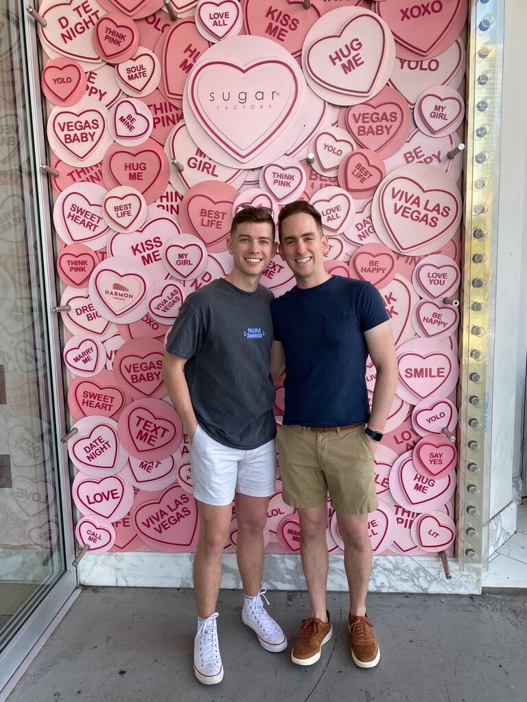 Celebrating Logan and LaDonna's 25th birthday in Las Vegas.