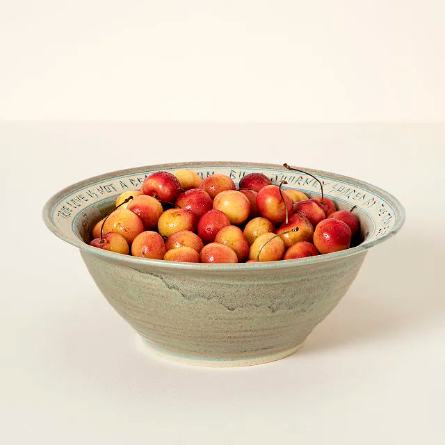 Engraved ceramic bowl from Uncommon Goods