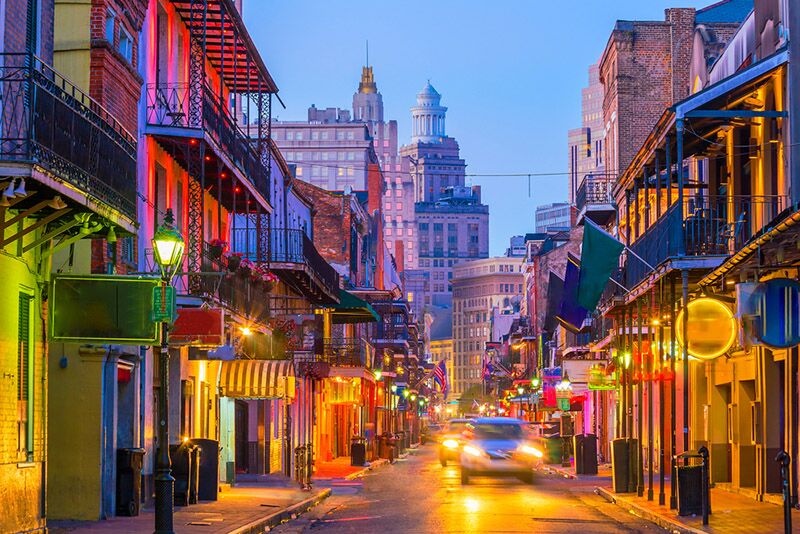 Bourbon Street backdrop