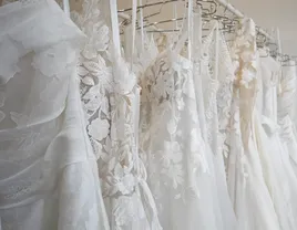 Wedding gowns from Savvy Bridal shop in St Louis