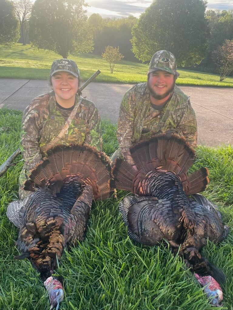 Adriana's first turkey hunt in NC. Lead by Sawyer. 