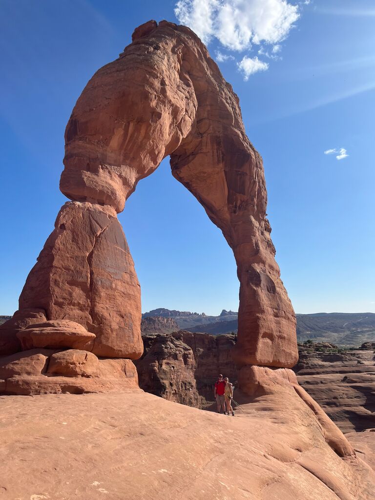 Our first road trip! Can you guess where we decided to go? Hint: It is a US national park famous for this rock structure.