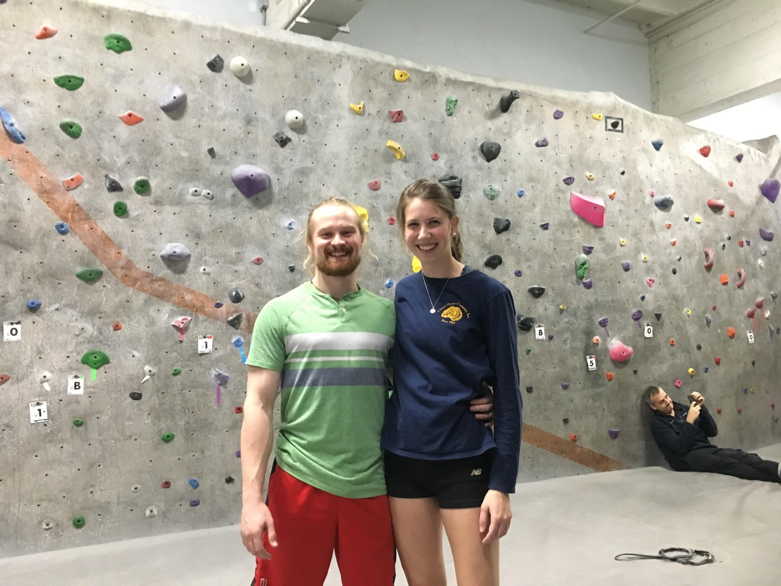 Ben and Gina met at Rockspot Climbing gym in Southie orchestrated by the prestigious and incomparable Liz Allen. While they really hit it off, they knew it would be short lived because Ben was leaving to hike the Appalachian Trail in March. 
