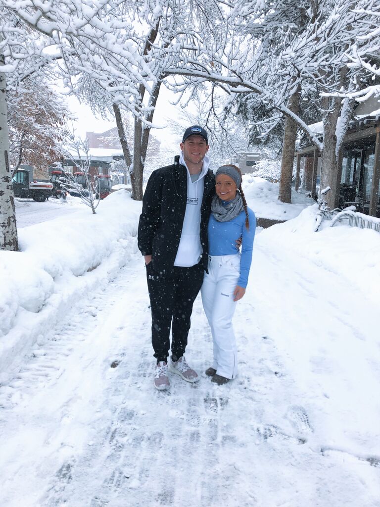 Jordan and Gray love to travel together, and their 1st vacation was skiing in Aspen, Colorado.