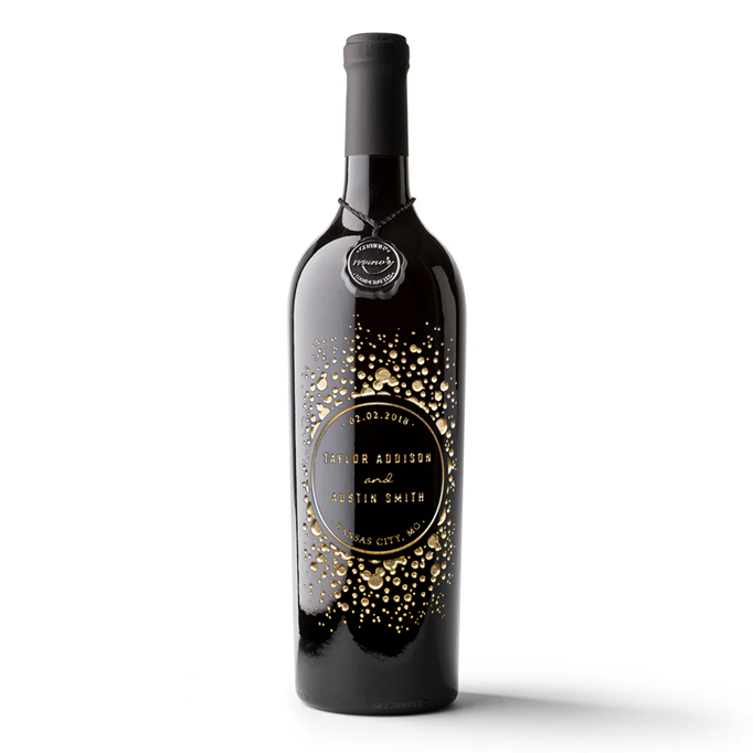 Engraved Wine Bottle