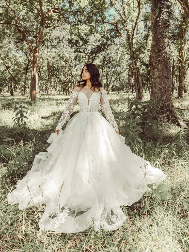 Essence of Australia long sleeve fairytale wedding gown