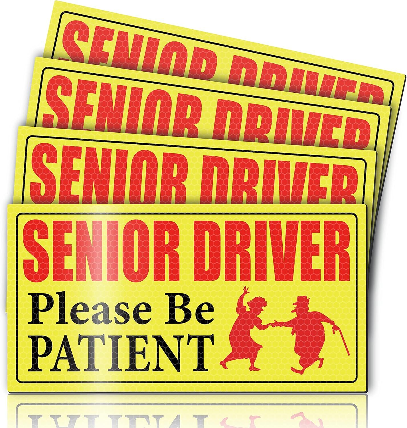 Elderly Driver Car Magnets
