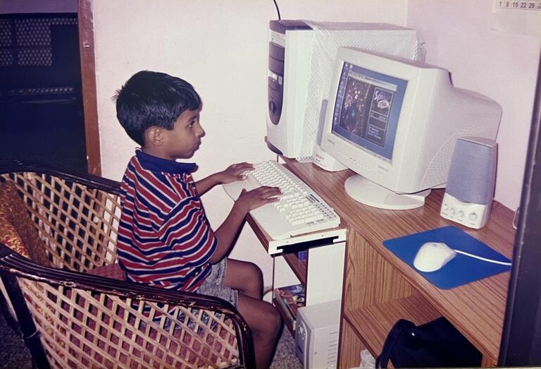 This is probably where Pavan's love for computers and gaming began. 

