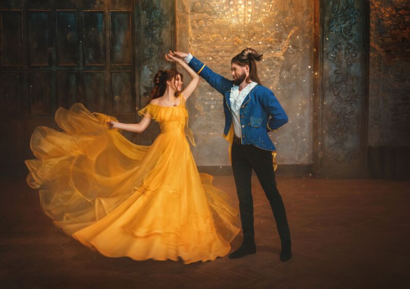 Disney Princess party ideas - princess ballroom dancing