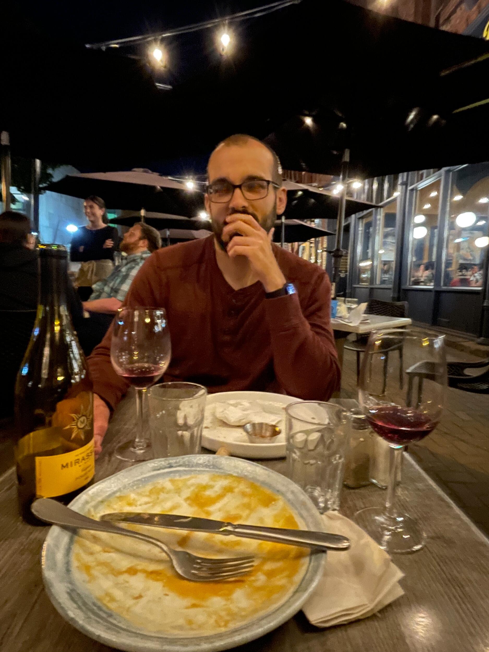 The best meal I (Jess) ever had (or the remnants of it). Sea Rocket in Charlottetown. Maybe everything tastes better when you're in love? Who can know. 