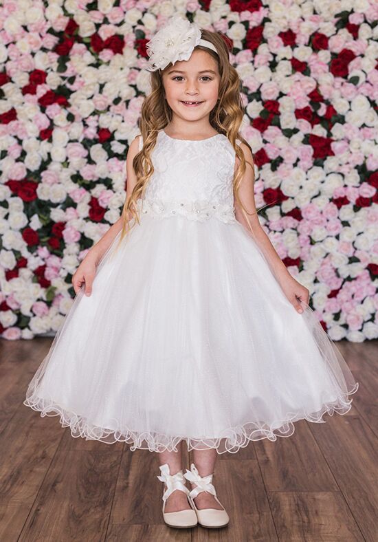 ivory white flower girl dresses