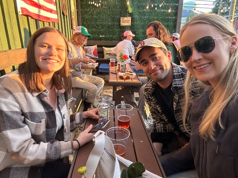 One of Olivia's many visits back to Columbus. Never complete without seeing Ellie for a night a Munsons!