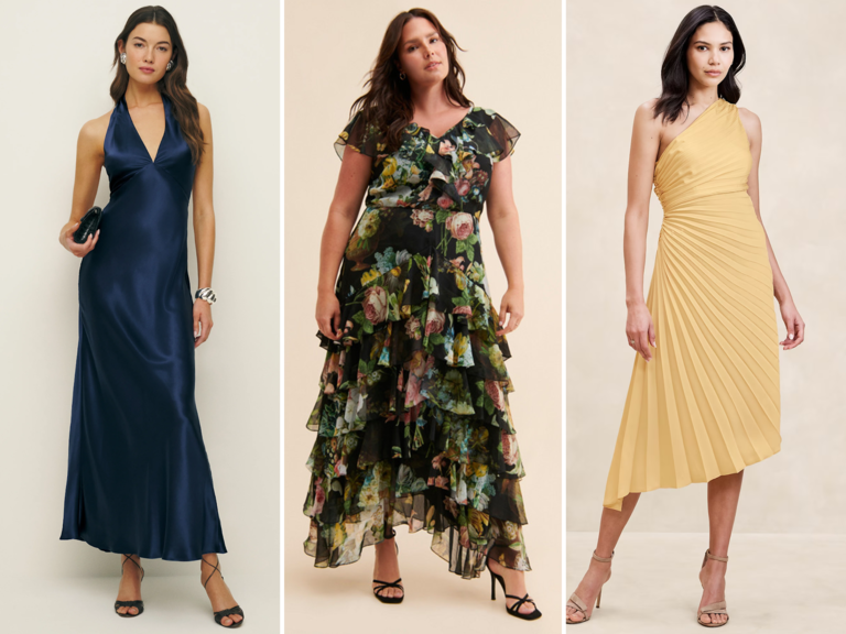 Elegant cocktail dresses for wedding guests best sale