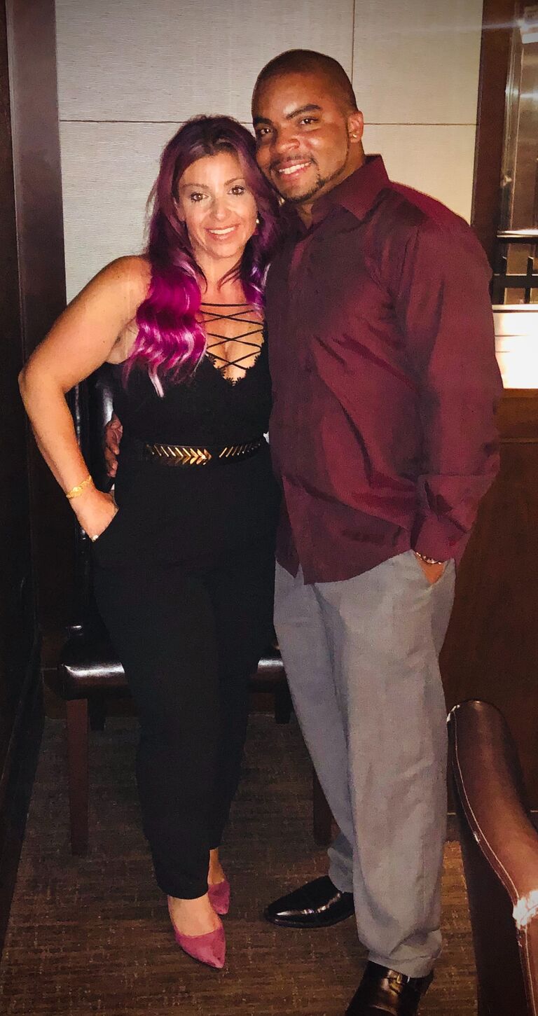 First Real Date in a restaurant during covid as an official couple.