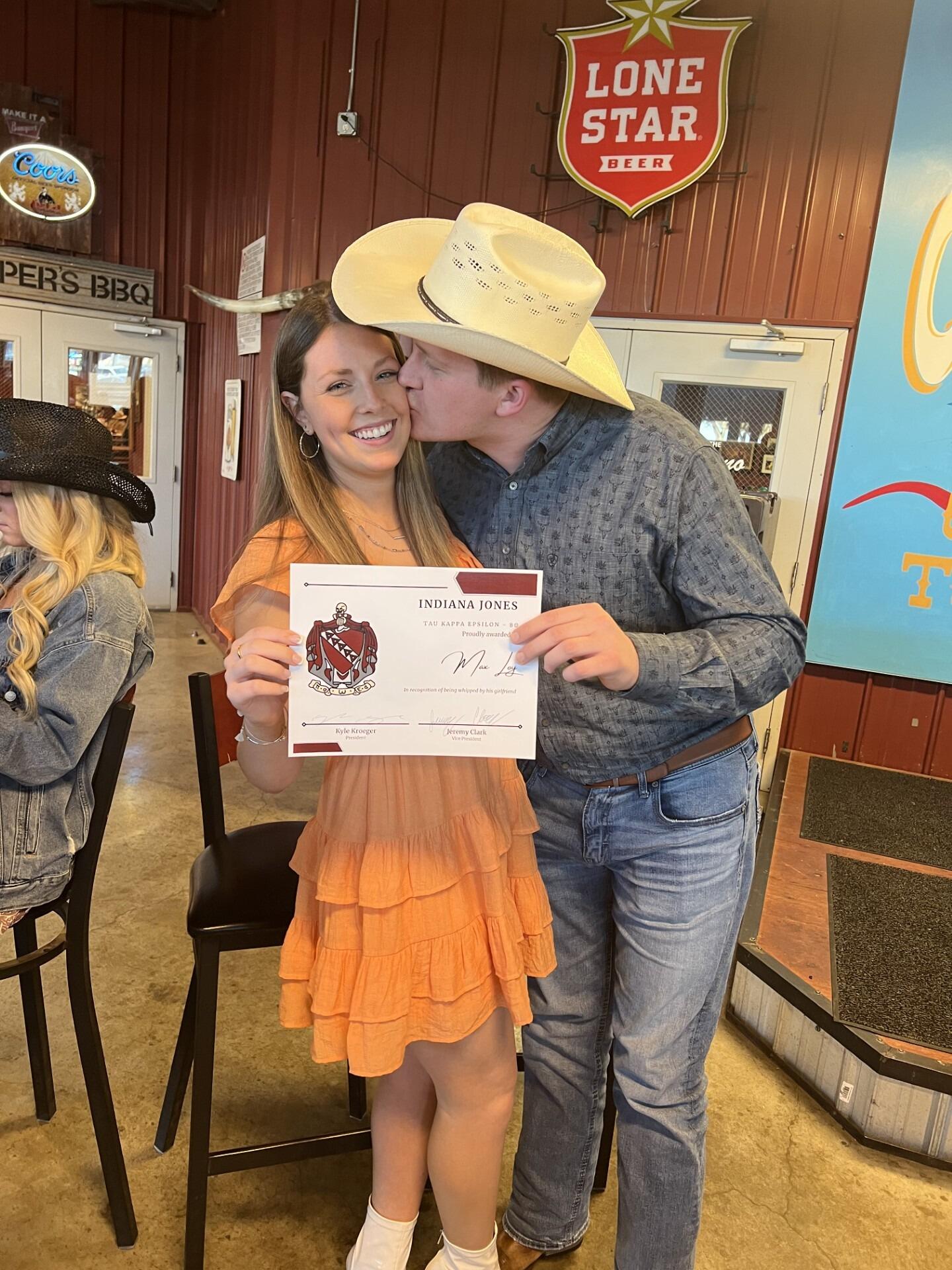 Fraternity formal in Fort Worth