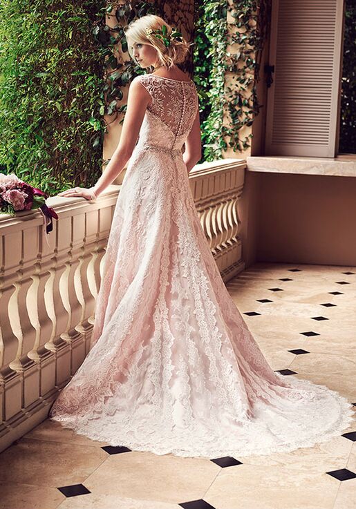 lilac wedding gown