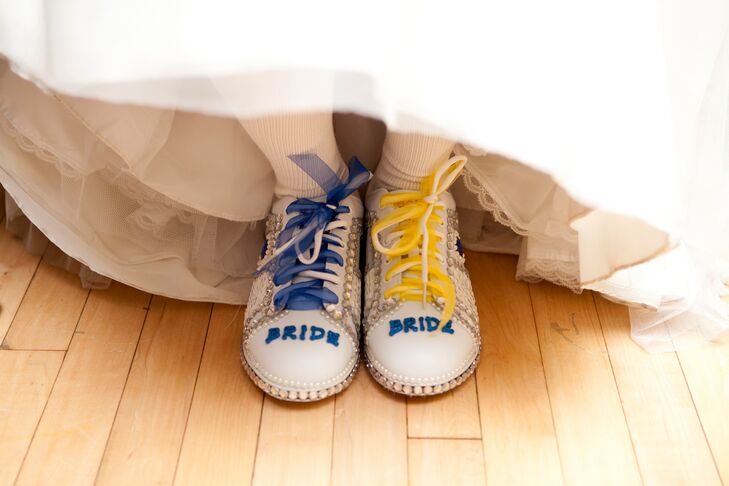 Bedazzled Casual Bridal Bowling Shoes