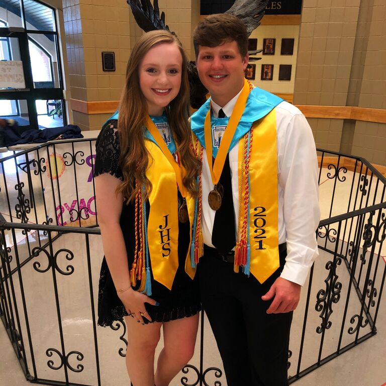 After a senior year unlike any other due to all the covid precautions and literally never entering a lunchroom, Coleman and Allie take on graduation! To this day Allie still likes to tease Coleman about their difference in class rank...