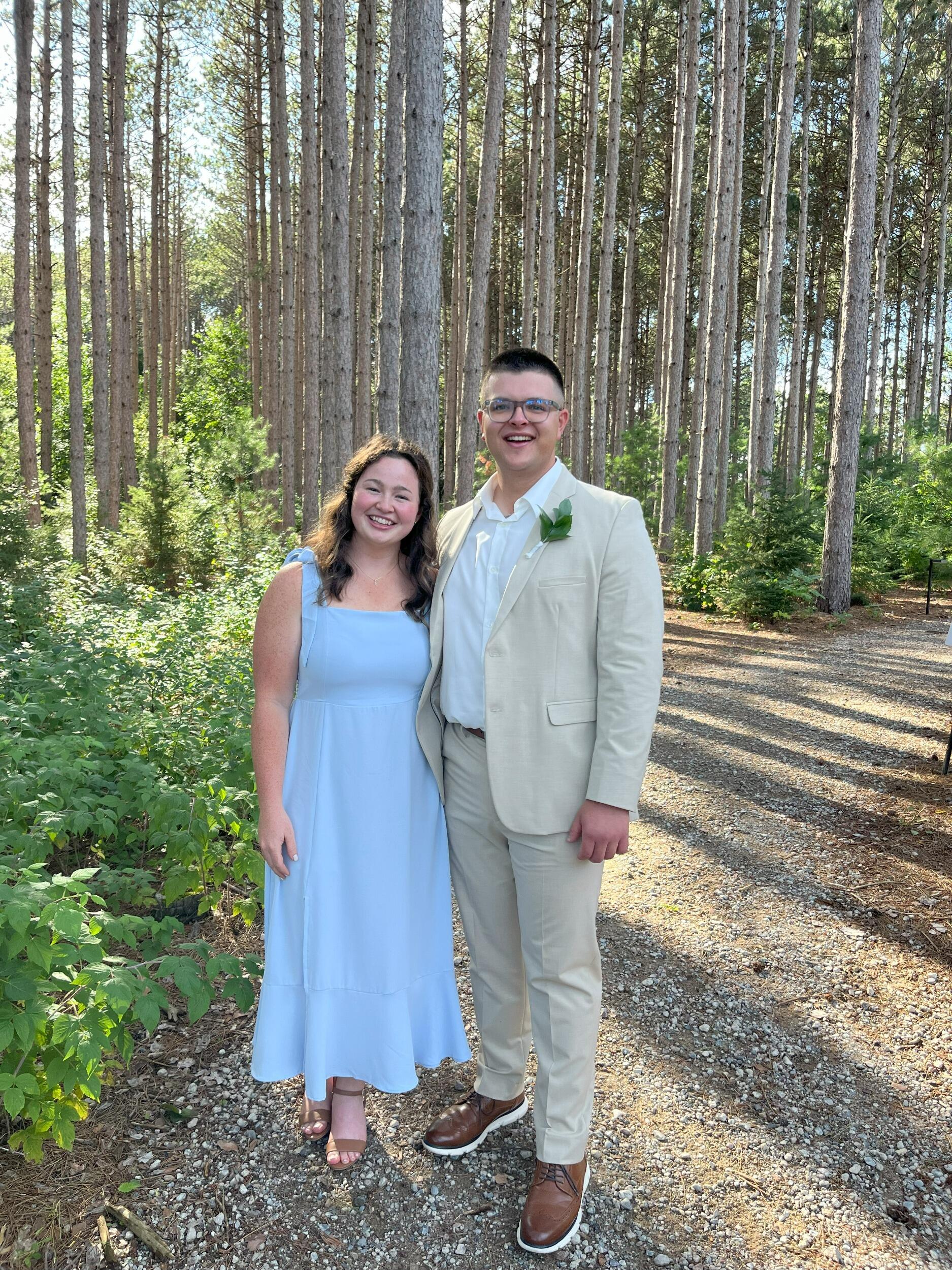 Our best friends, Devin & Jordan, got married! Aaron was the best man.