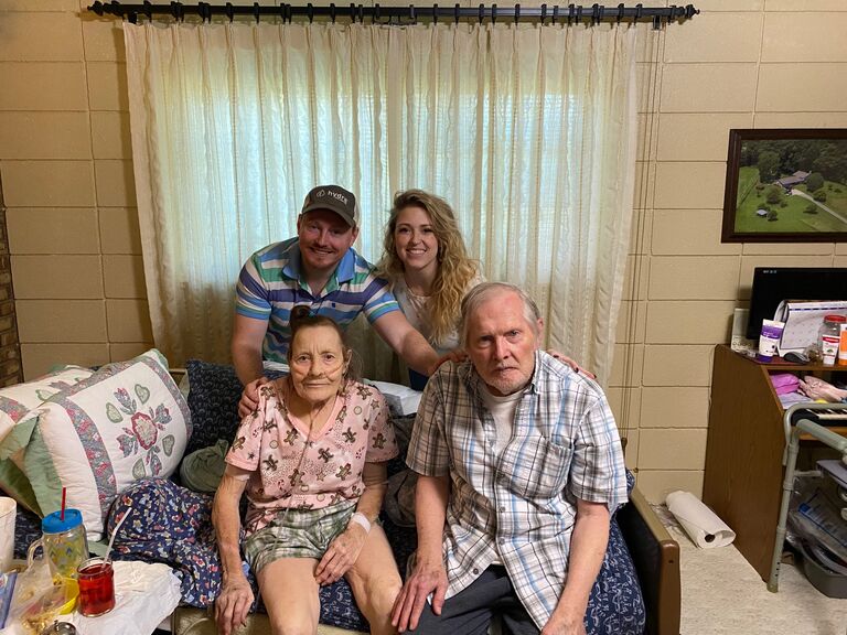 Belated birthday with David's mom and dad - we miss you both!