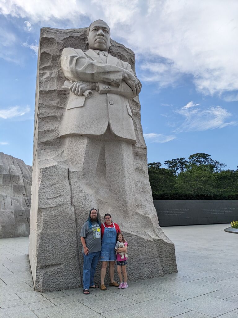 We got to visit Uncle Adam and Aunt Colleen in Maryland for the 4th of July and visited some of the monuments Abby learned about in school!