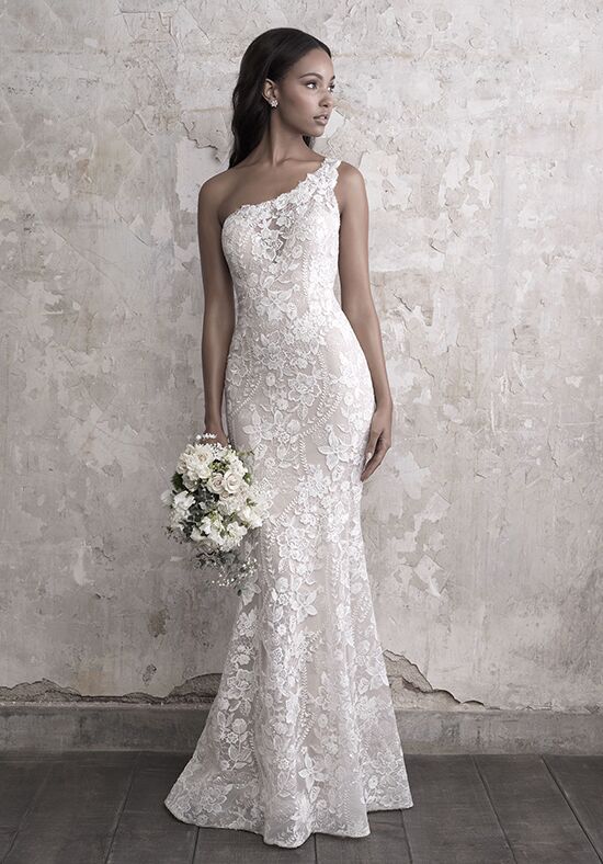 1 shoulder wedding dress