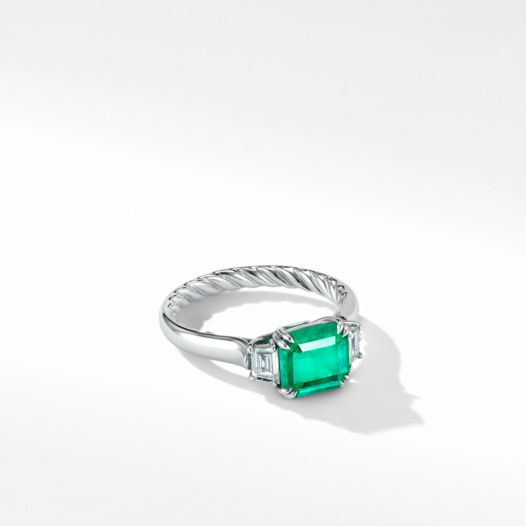 David yurman emerald deals engagement rings