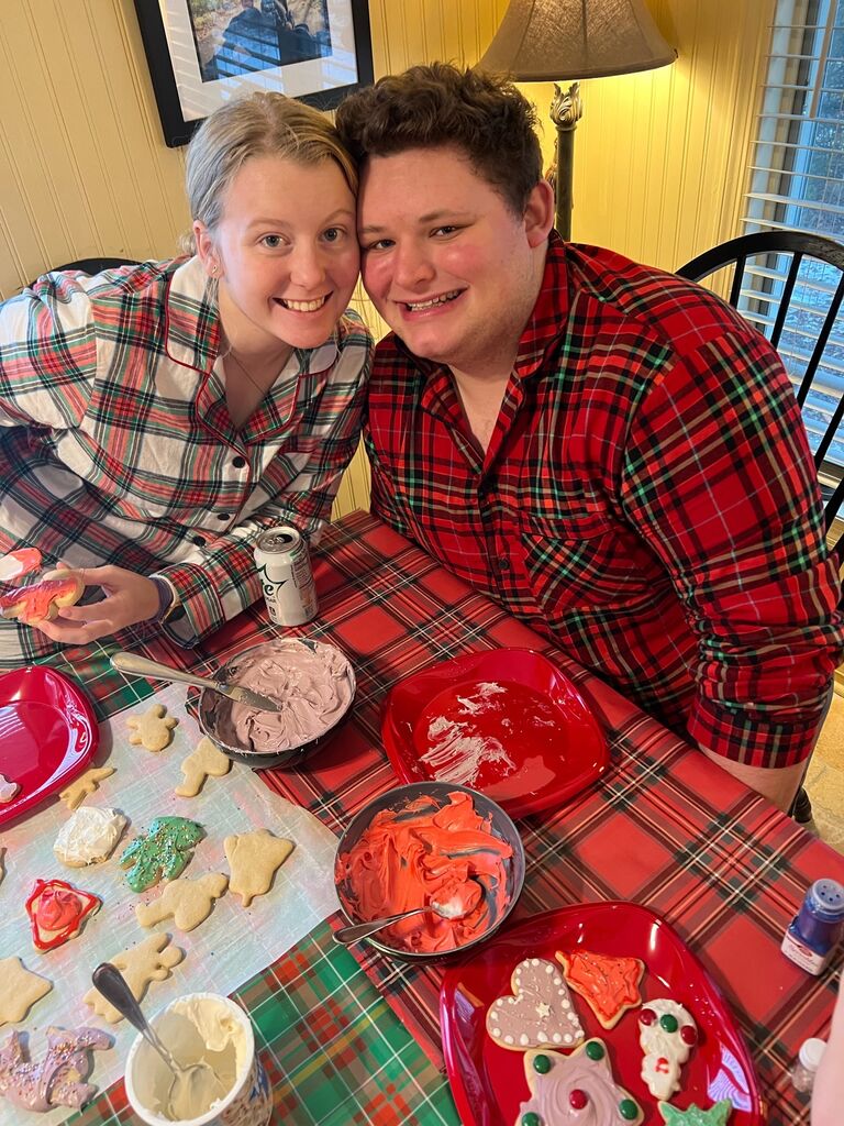 Christmas cookie decorating!