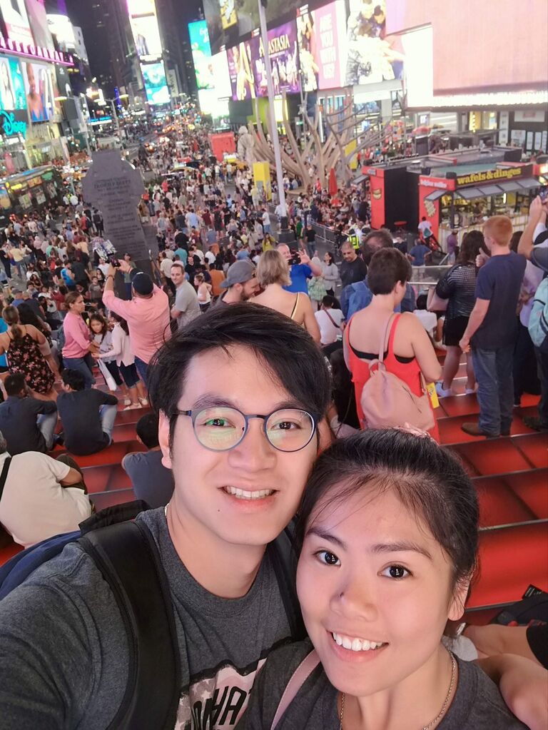 Our first time in NYC! When we first started dating, we told each other that we really wanted to go to NYC. We made it our first vacation together!