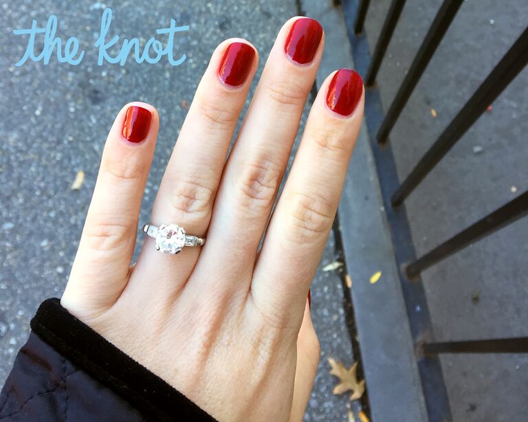 Abby Elliott engagement ring