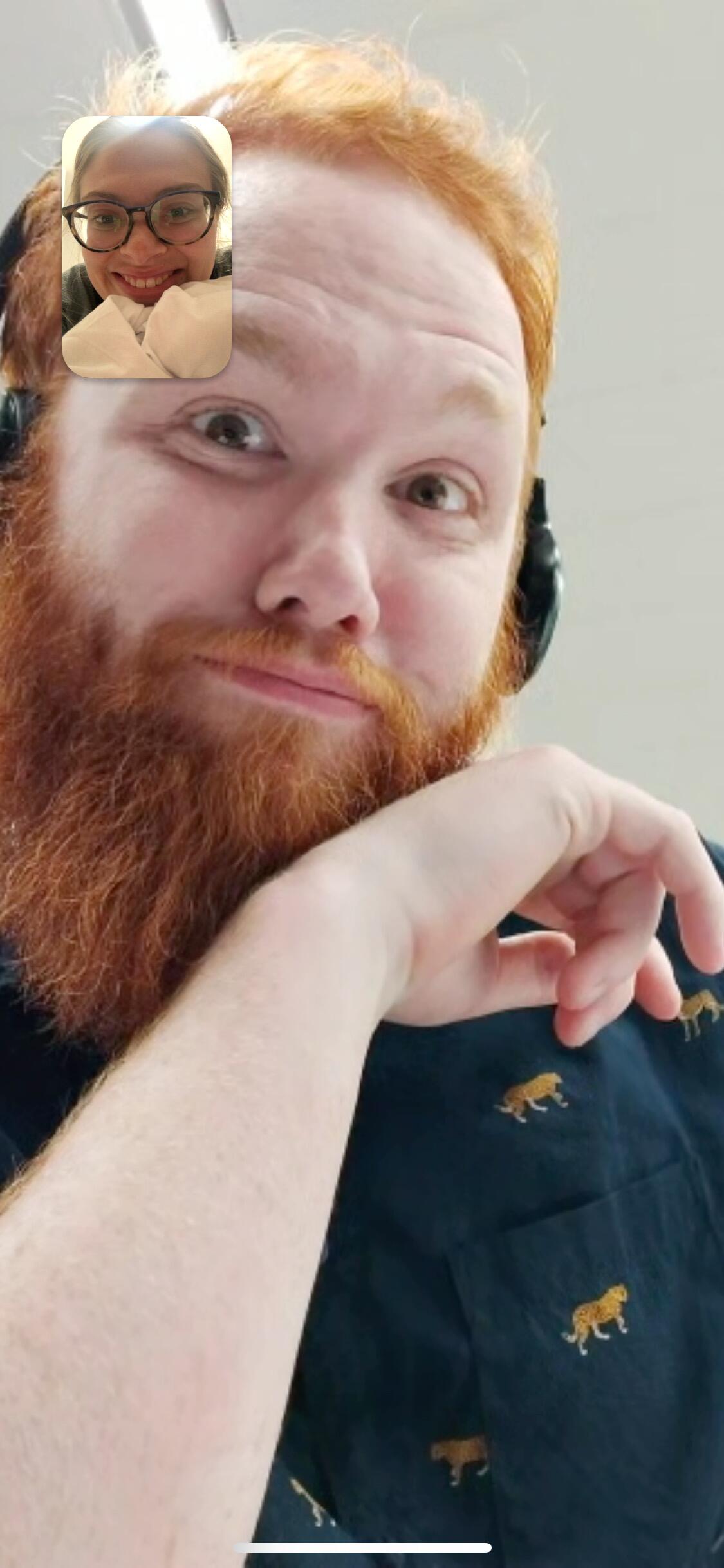 More video-chatting! After the holidays Matisse started an internship at KPMG down in Salt Lake.  She has an offer to work there after she graduates and Aaron will be working at Hill Air Force base!