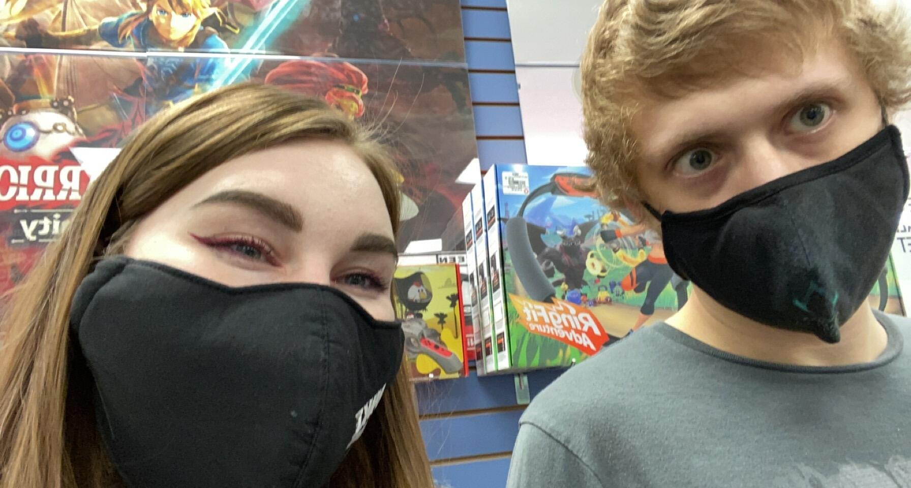 Nick and Crystal met while working at the O'Fallon MO GameStop. After working with each other they became fast friends. Nick then made his move by crushing all the flowers on Crystal's Animal Crossing Island...It seems to have worked!