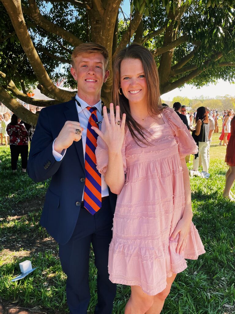 Getting our Clemson Rings!