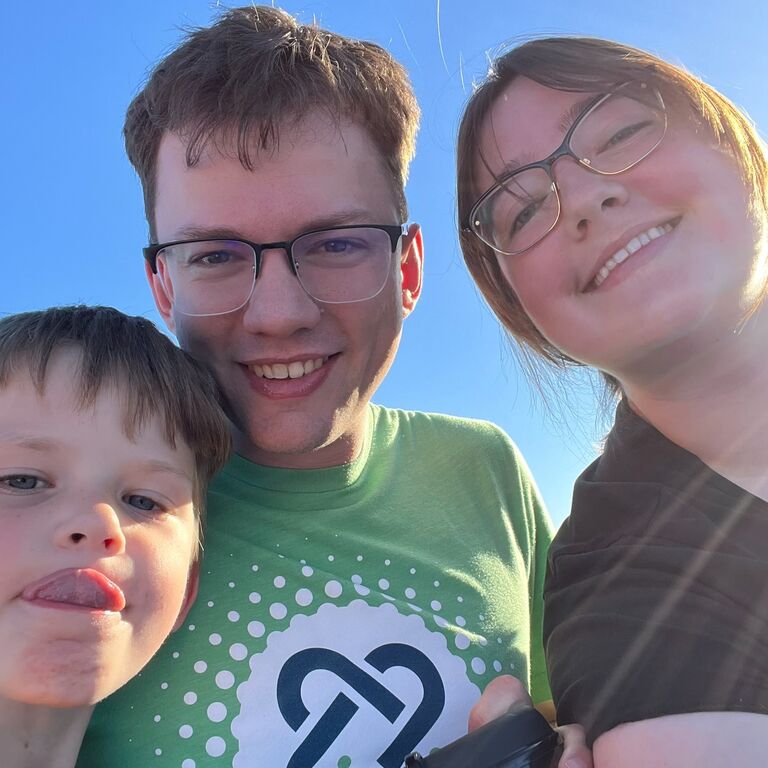 First time at Carolyn's Pumpkin Patch all together! It was the warmest, sunniest day in October.