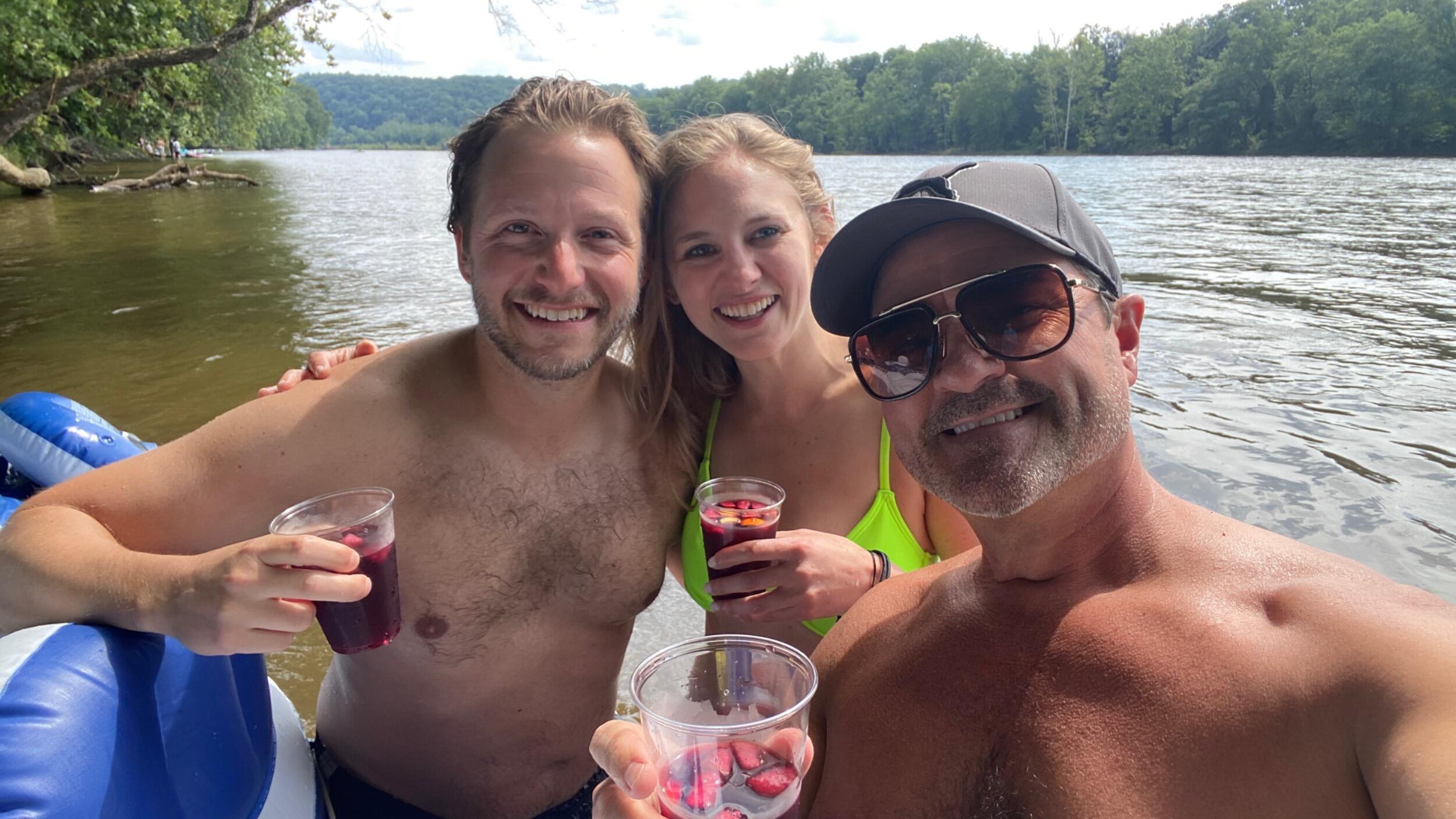 Cassandra’s first tubing weekend with Tim and Rusty!